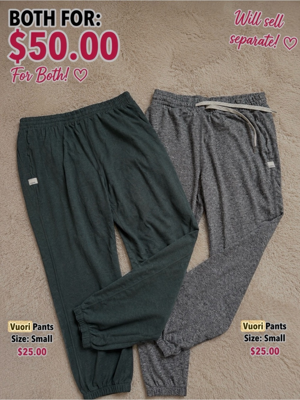 Vuori both for $50.00